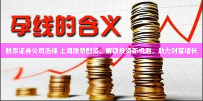 股票证券公司选择 上海股票配资：解锁投资新机遇，助力财富增长